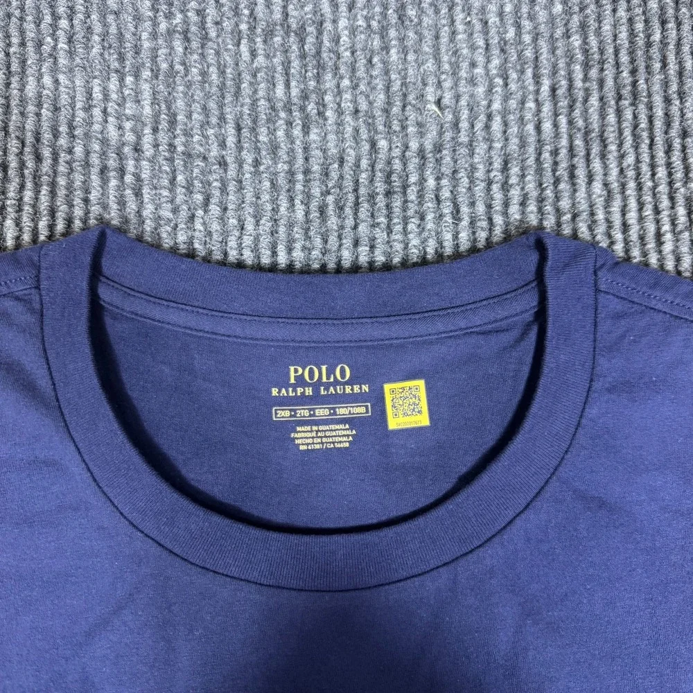 Polo Ralph Lauren Big Pony T Shirt Graphic Tee Short Sleeve Navy 2XB 2XL Big